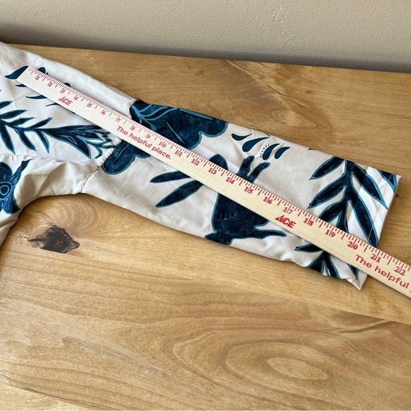 KAANA SWIMWEAR SHIRT DRESS SM OVERSIZED ROLL TAB SLEEVE FLORAL RABBIT TROPICAL - Picture 11 of 12